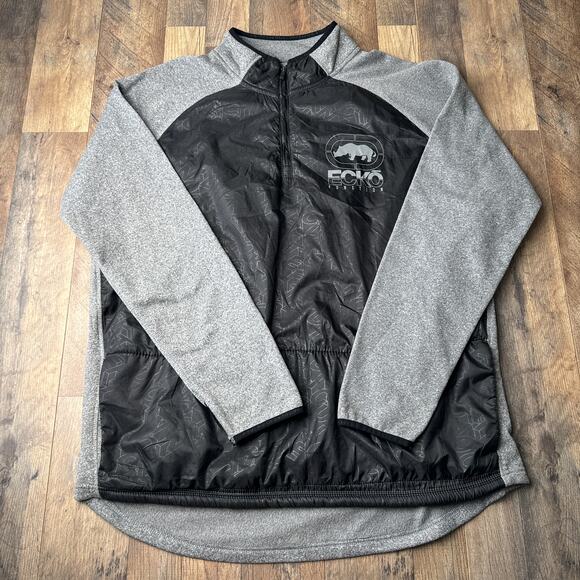 Ecko Function Jacket Men's Size 3XL Black 1/4 Zip Fleece Softshell Athletic 5269 - Picture 1 of 13